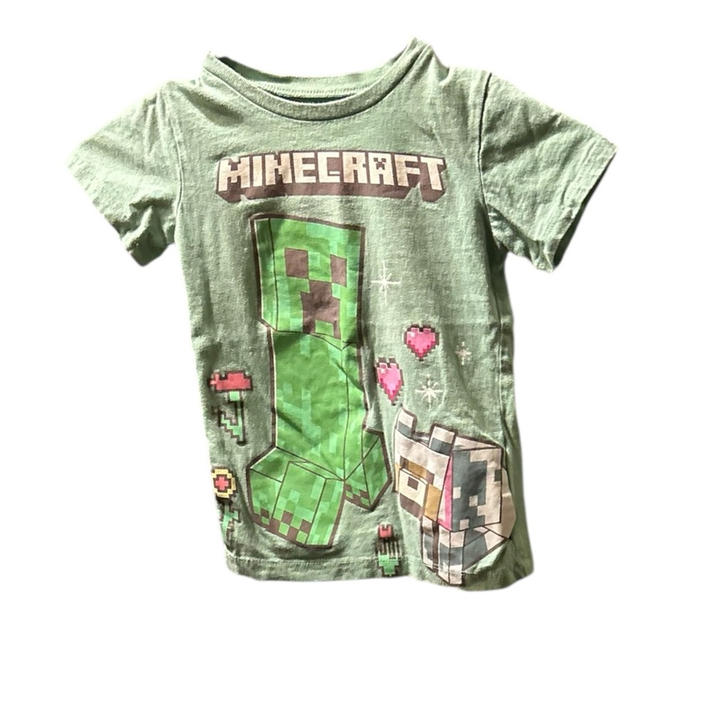 Minecraft Green Creeper Kids T-Shirt